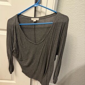 Forever 21 Charcoal Long Sleeve Top